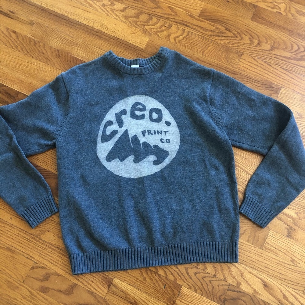 GAP heavy 100% cotton crew grey Sweater size Medium